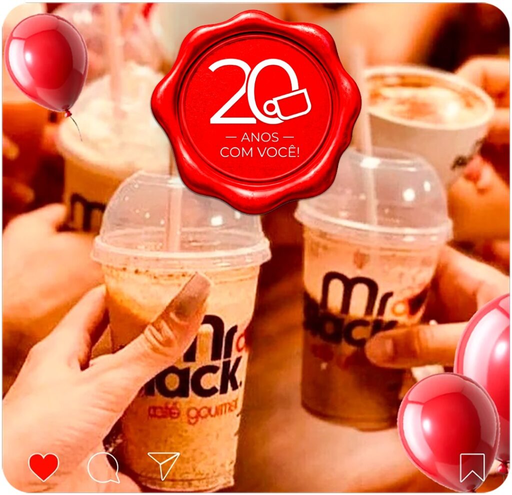 Selo 20 anos - Mr. Black Café